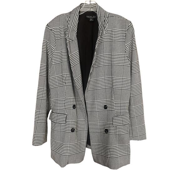 Rachel Zoe NWOT Plaid Oversized Blazer Sz L - Picture 1 of 6